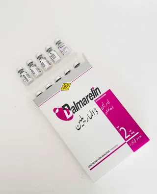 Dalmarelin 2ml single-dose glass vial showing Lecirelin acetate formulation