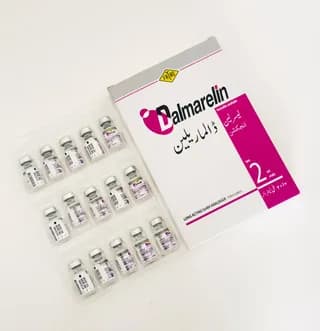 Dalmarelin Italian veterinary registration seal and dosage instructions