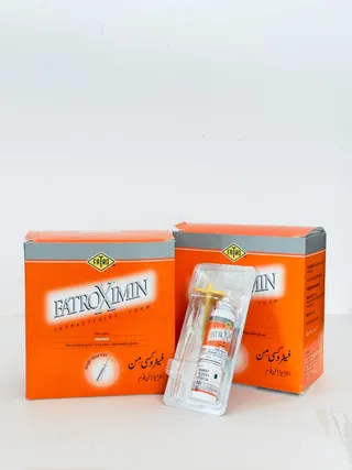 Fatroximin Intrauterine Foam box front with FATRO Italy corporate branding