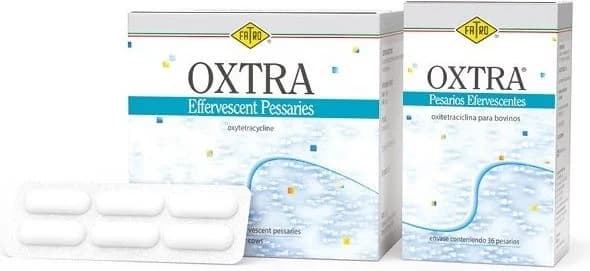 OXTRA Effervescent Pessaries box of 36 intrauterine pessaries and blister pack